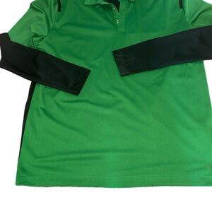 Nike Men's Golf Shirt in Green and Black